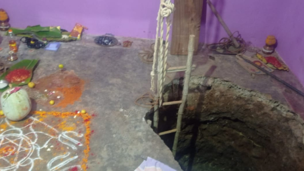 Woman Dug A 20 Feet Hole Inside The House After Listening To An Astrologer Guidance