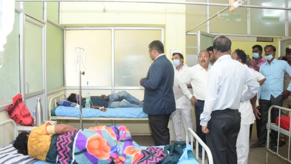 Consuming Contaminated Water At Chitradurga Judge Visits Hospital 