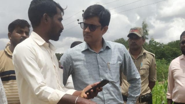 Drought Crop Inspection By Koppal Deputy Commissioner 