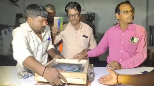 Independence Day 2023:National Flag Making at Dharwad Garag Khadi Centre