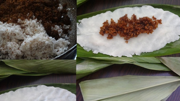 Naga Panchami Dishes: unde, rice tambittu and turmeric leaf pudding