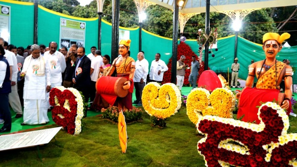 CM Siddaramaiah inaugurated flower show of Lalbagh 