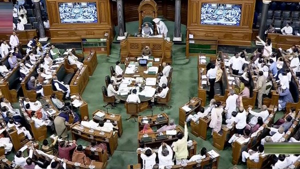 Sansad TV scrolling ticker created storm in Monsoon Session 2023