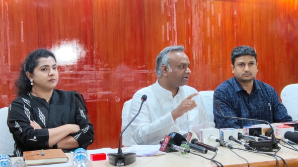 Priyank Kharge Inspected Gruha Jyothi Inauguration Function Preparations