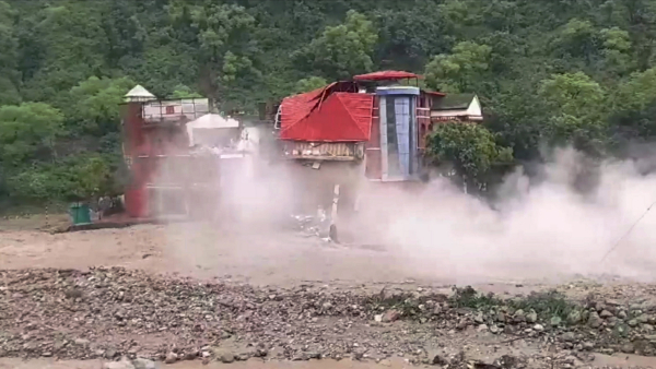 Shiva temple submerged in heavy rains in Himachal Pradesh