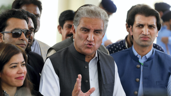 Imran Khan party leader Shah Mahmood Qureshi arrested