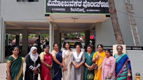 Congress Sougandhika Raghunath Complaint Against Chakravarti Sulibele Shivamogga Police Station