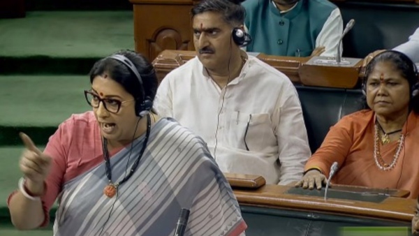Smriti Irani And BJP Women Member Objects Rahul Gandhi Flying Kiss Gesture, Filed Complaints Smriti Irani And BJP Women Member Objects Rahul Gandhi Flying Kiss Gesture, Filed Complaints
