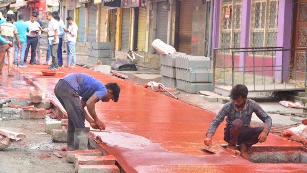 VV Puram Food Street Renovation Work Is Progressing Full Swing, BBMP Official Visited And Inspected