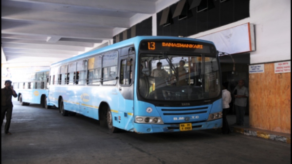 Bengaluru Bandh Private Bus Parked In Kalasipalya Bus Stop 