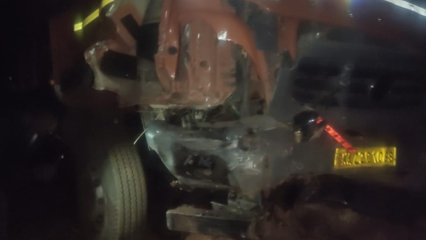 Terrible accident between car, tipper lorry, bike near Chikkamagaluru, couple death 