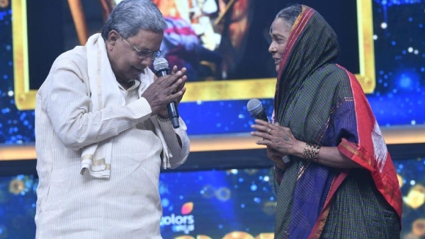 CM Siddaramaiah Meet Sangolli Sangavva Who Became Popular On Shakti Scheme Launch Day