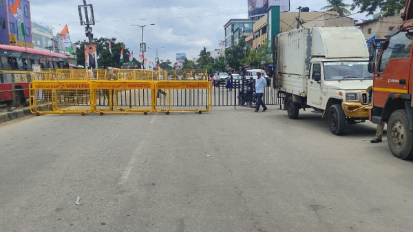 Congress leaders padayatra at Ramanagara to commemorate one year of bharat jodo yatra Congress leaders padayatra at Ramanagara to commemorate one year of bharat jodo yatra