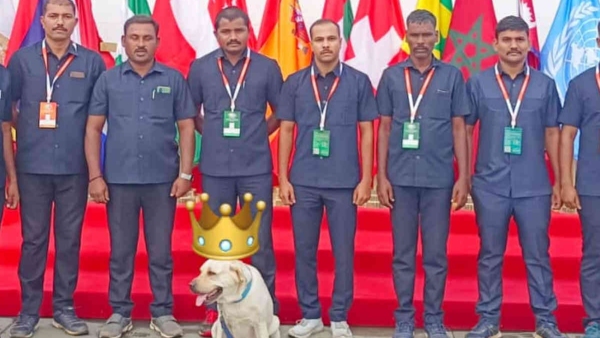 Explosives detection dog Soumya passed away in Davanagere