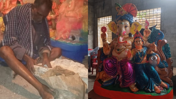 Eco-friendly Gowri-Ganesha Idol Is Being Sold In Chikkaballapur Market