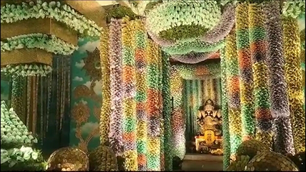 Ganesh Chaturthi 2023: Decoration from notes and coins for Ganapati temple of J.P.Nagar, Bengaluru