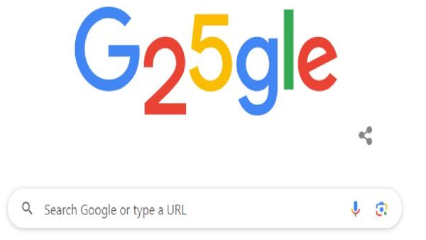 Google Doodle: 25th Birthday Celebration - Happy Birthday Google!