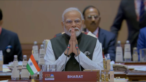 G20 Summit 2023 Delhi: India Name Replaced With Bharat on PM Modis Desk at G20 Meet