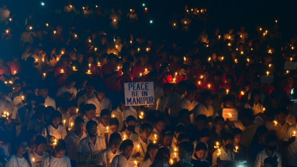 Manipur Violence: protests rock Imphal, DC office vandalised, 2 vehicles torched Manipur Violence: protests rock Imphal, DC office vandalised, 2 vehicles torched