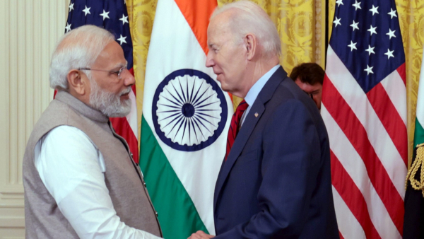 Special welcome for American president Joe Biden from Indian sand artist