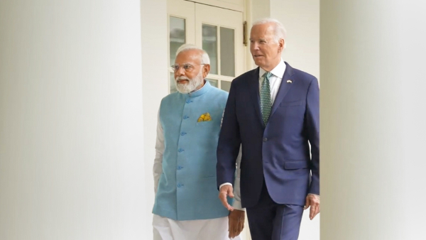 Special welcome for American president Joe Biden from Indian sand artist