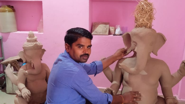 Ganesh Chaturthi 2023: Demand for eco-friendly Ganesh idols in Raichur district