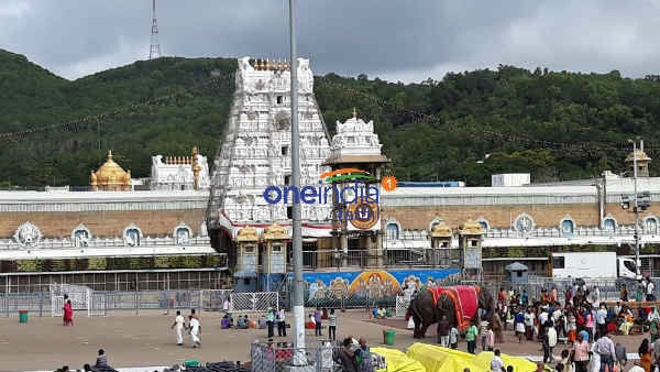 Devotees Thrilled as Rainbow Appears Over Tirupati Temple – A Divine Miracle!