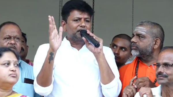 MLA K.C Veerendra Puppy Upset On Protesting Women