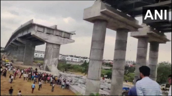 Partial Collapse of Bridge Under Construction in Gujarat