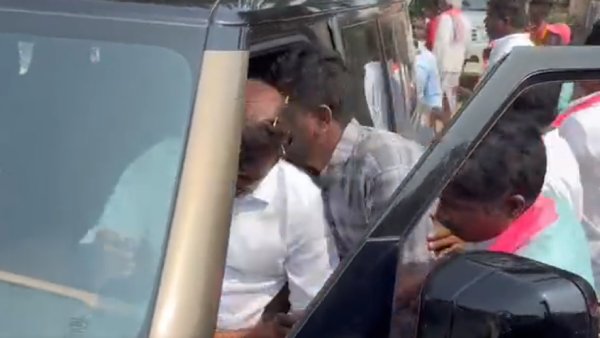 Telangana BRS Dubbaka candidate Kotha Prabhakar Reddy stabbed with knife by alleged BJP sympathiser