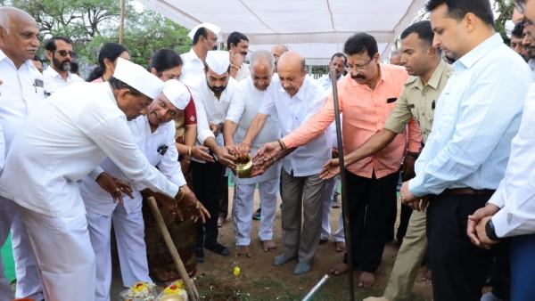 Foundation Stone Laid For Gandhi Memorial At Madikeri