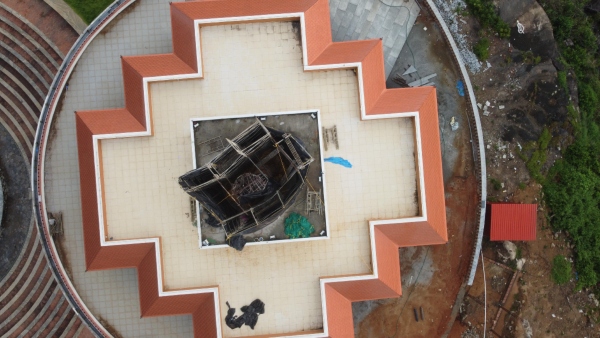 Top Half Portion Of Parashurama Statue In Karkala Removed