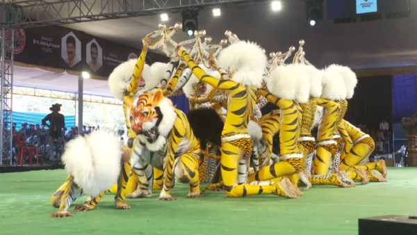 Kudlada Pili Parba 2023: Spectacular Performances By Tiger Dance Teams