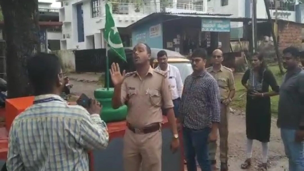Green Flag In Ganapathi Katte In Dakshina Kannada District Moodbidri Taluk Puchemogeru