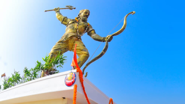 Discover how 33 feet height statue disappeared in Parashurama theme park