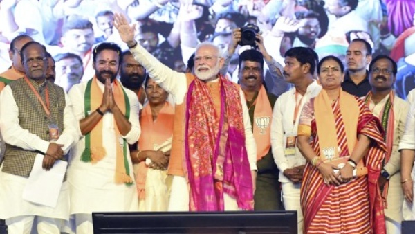 PM Modi Laid Foundation Stone Rs 13,500 Cr Development Projects in Various Sectors in Telangana. 