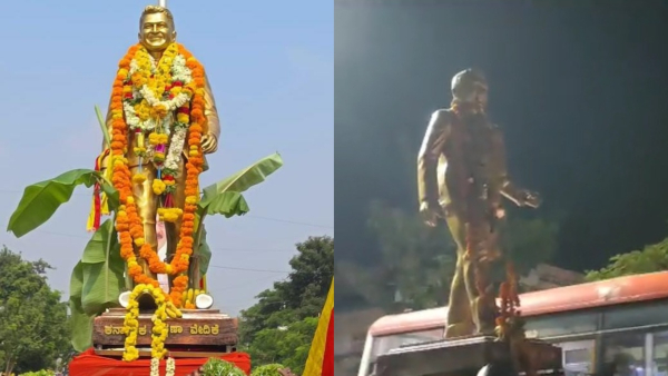 Puneeth Rajkumar Statue Was Cleared Overnight By Hiriyur Nagarasabha Officials Puneeth Rajkumar Statue Was Cleared Overnight By Hiriyur Nagarasabha Officials