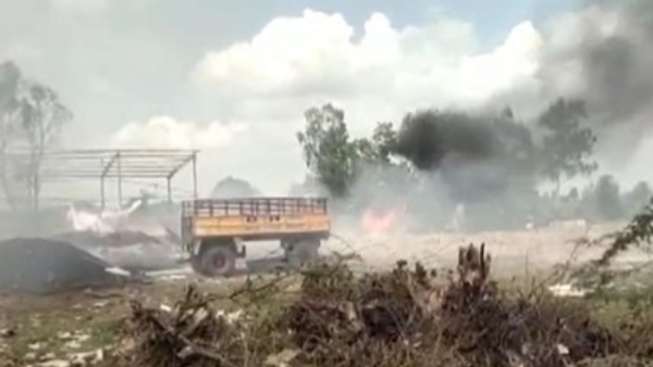 Explosion In A Firecrackers Godown in Viragalur of Tiruchirappalli District in Tamil Nadu, 10 dead