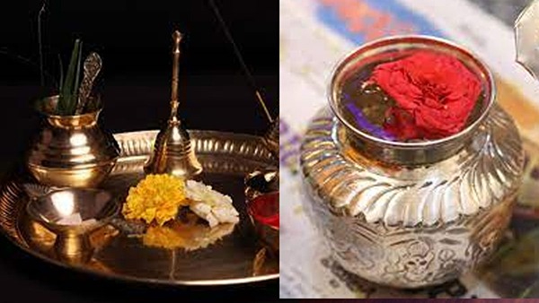 Why we should keep water in pooja room in kannada