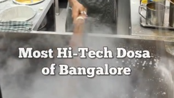 Dosa-making stone cleaned with a broom in a restaurant in Bengaluru: Video goes viral 