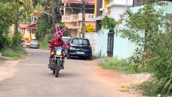 Bunny Helmet Zomato Boy Is Going Viral In Mangaluru