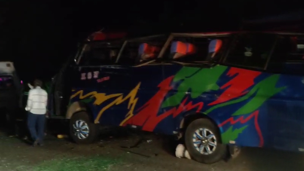 KSRTC And Minibus Accident At Chintamani Chikkaballapur