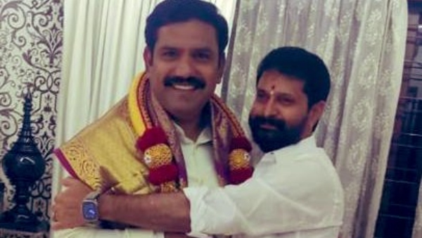 Karnataka Politics: BJP Leader CT Ravi hugs partys state president BY Vijayendra