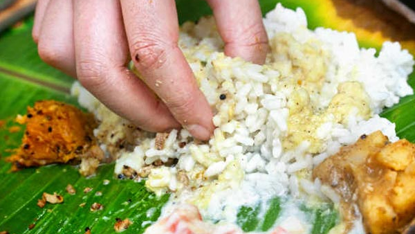 scientific reason behind eating with hands and benefits in kannada