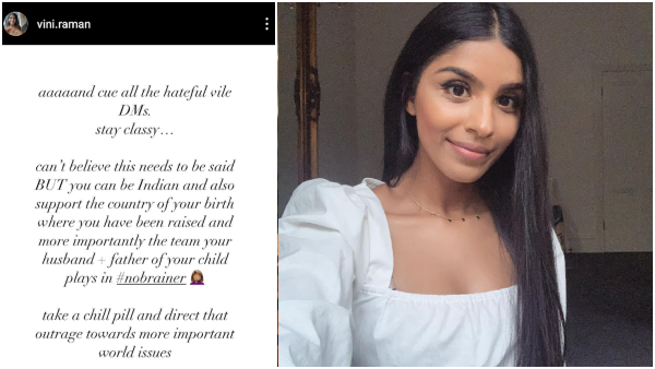 Maxwells Wife Vini Responds to Threats Against Heads Family from Indian Fans