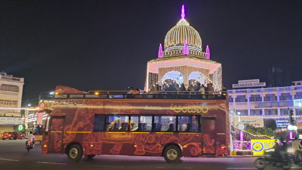 Mysore Dasara Lighting 2023: 10 thousand people watched Lighting in Ambari bus