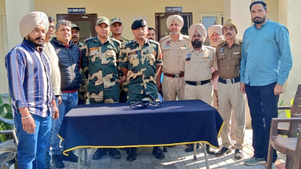 Border Row: China Made Drone Fly Punjab Border, BSF Recovered Drone in Neshta Village, Amritsar Border Row: China Made Drone Fly Punjab Border, BSF Recovered Drone in Neshta Village, Amritsar