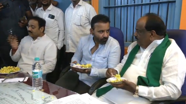 Minister Santosh Lad Tasted Kusugal Village Girmit