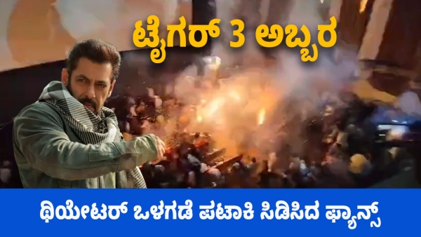 Salman Khan Fans Run For Life as Firecrackers Burst in Theater During Tiger 3 Screening- Video Viral