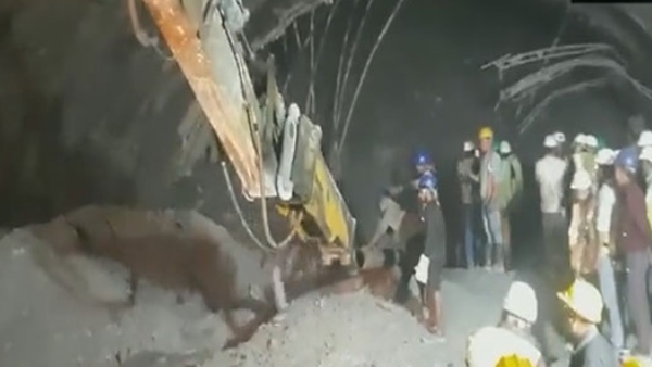 Uttarakhand Under Construction Tunnel Collapse Rescue Operation Underway